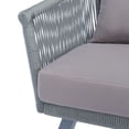 thumbnail image 5 of SAFAVIEH Belmi Outdoor Patio 4 Piece Conversation Set, Grey, 5 of 9