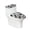 Dalmatian Pattern, variant on HELLHERO Toilet Seat Cover 2-Piece Elastic Fabric Dust-Proof for Homeowners Sunflower