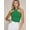 Green, variant on Form-Fitting Crisscross Halter Top