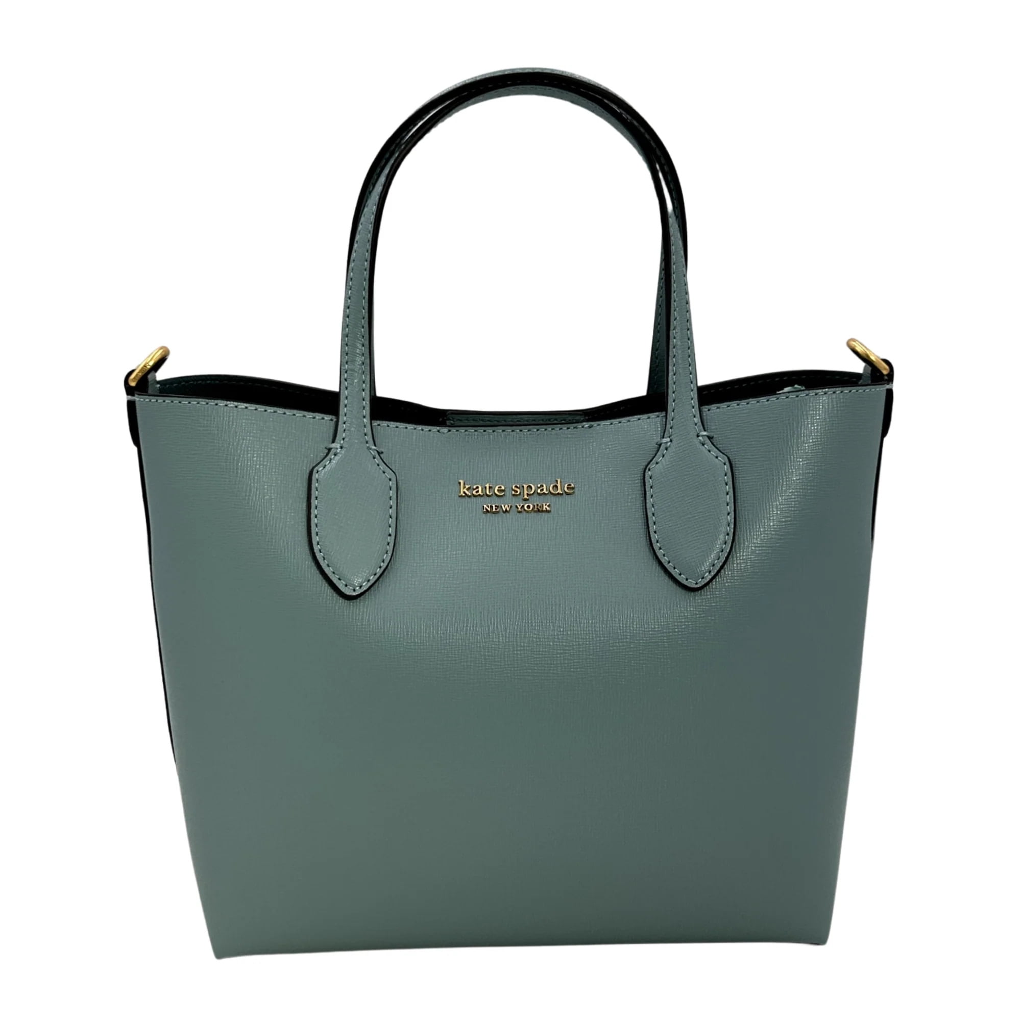 Kate Spade New York Bleecker Saffiano Leather Medium Women s Crossbody Tote Green Walmart