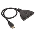 thumbnail image 1 of 3x1 HD Multimedia Interface Splitter, LED Light 3 In 1 Out Black HD Multimedia Interface Splitter  For PC For HDTV For Projectors, 1 of 8