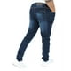 thumbnail image 3 of Pantalón de mezclilla stretch John Silver  Corte skinny Color azul oscuro, 3 of 3