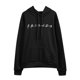 thumbnail image 2 of Moda mujer sudadera con capucha amigos carta impresión bolsillo delantero manga larga otoño invierno Abanopi Negro/XXL, 2 of 7