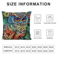 thumbnail image 5 of Pillow Cover Owl Throw Pillow Case Home Decor for Sofa Livingroom Couch Bed Decorative Gift, 5 of 5