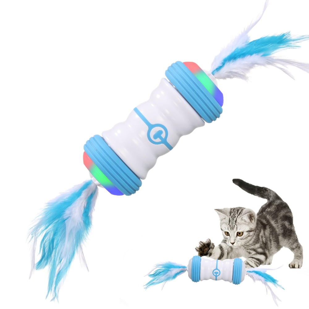 Konesky Interactive Indoor Cat Feather Toy Electric Robotic Cat Toy