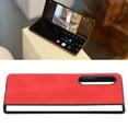 thumbnail image 4 of Leather Phone Cover, Scratch Proof Shockproof Precise Cutting Practical Phone Protective Cases  for   Z Fold 3 Black,Red,Blue,Brown, 4 of 8