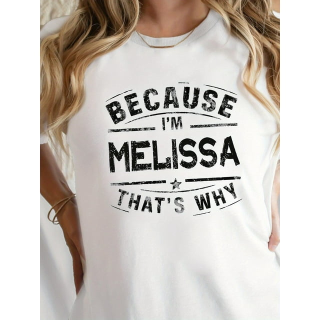 Letter Print Crew Neck T-shirt, Casual Short Sleeve Top For Spring & Summer, Women's Clothing Tee For Adult, Men, Women, Teen, Teenager, Adolescent, Youth.