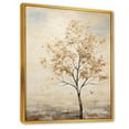 thumbnail image 2 of Designart "Neutral Toned African Tree II" Tree African Floater Framed Wall Art Prints, 2 of 5