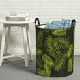 thumbnail image 6 of Naloa Tropical Palm Leaves Fern Leaf Large Laundry Basket Waterproof Round Collapsible Storage bin with Handles for Hamper Kids Room,Toy StorageMedium, 6 of 6