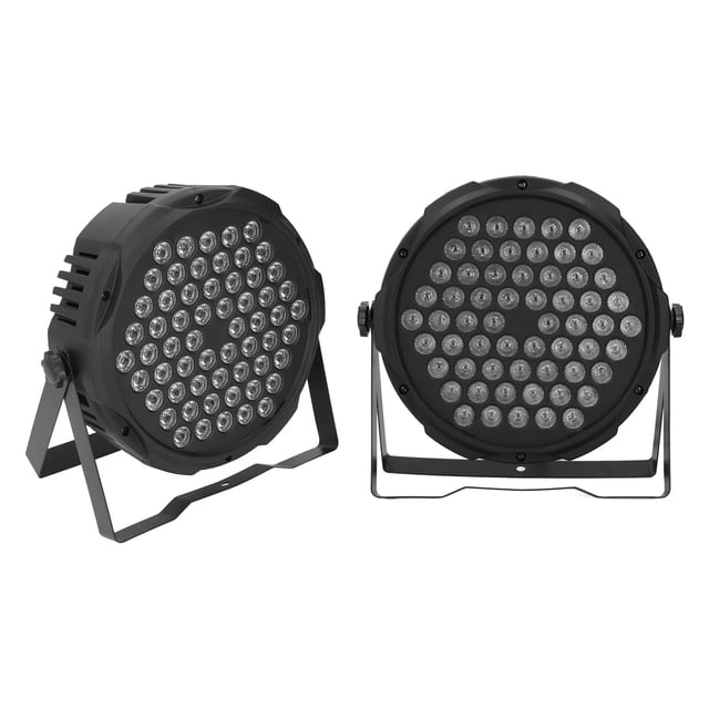 60LEDs RGB Par Lights, Sound Activated Control DJ Uplighting, for Wedding Party Club Christmas Stage Lighting