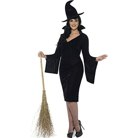 Smiffy's Women's Witch Costume, Dress and Hat, Legends of Evil, Halloween, Plus Size 18-20,