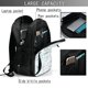 thumbnail image 4 of Balery Dragonfly Mochila con carga USB para hombre y mujer - Mochila impermeable y antirrobo para laptop con puerto USB para viajes, trabajo, 4 of 7