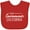 Red, variant on Inktastic From Sacramento California in White Distressed Text Boys or Girls Baby Bib