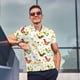 thumbnail image 4 of Fotbe Chickens A Camiseta Polo de Golf para Hombre con Estampado – Camisa Deportiva Transpirable con Cuello Abotonado-Small, 4 of 6