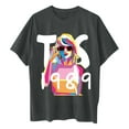 thumbnail image 5 of TayIor Sw1ft Chemises, Tylor Sw1ft Merch, Tylor Sw1ft, Chemises Blouse à Manches Courtes à Col Rond Imprimées Décontractées de Mode pour Femmes, T-Shirts Graphiques pour Amatrices de Musique pour Femmes TKFASHION Gris Foncé TTG, 5 of 5
