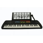 Bridgecraft USA Child's Toy 49 Key Electronic Keyboard Piano - Black