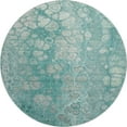 thumbnail image 2 of Addison Rugs Mayfield Premium Machine Washable Transitional Abstract Aqua Round Rug, 8' x 8', 2 of 6