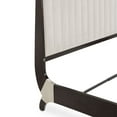 thumbnail image 6 of Paris Chic Eastern King Tufted Sleigh Bed - Doeskin/Espresso, 6 of 9