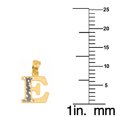 thumbnail image 2 of 14k Two-tone Gold Diamond-cut Initial Letter 'D' Pendant with 1.2mm Rolo chain, 2 of 2