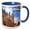 Blue/White, variant on 3drose, Germany, Nuremberg, Towers of St Sebald Church - Eu10 Mgl0145 - Miva Stock, 11oz Two-tone Red Mug