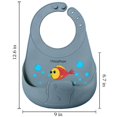 thumbnail image 4 of Baberos de silicona UBINGSOPA ajustables e impermeables, paquete de 2, 4 of 7