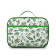 thumbnail image 2 of Tropical Plant Lover Insulated Lunch Bag, Lightweight Portable Lunch Pouch With Palm Leaf, Hawaiian Floral, And Jungle Leaves Pattern, Durable Washable For Preschoolers, 2 of 6