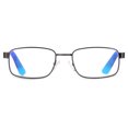 thumbnail image 2 of SAV Sportex Blue Light Reading Glasses, Stainless Steel Rectangle Sport Frame, AR4148, +1.25, Blue, 2 of 6