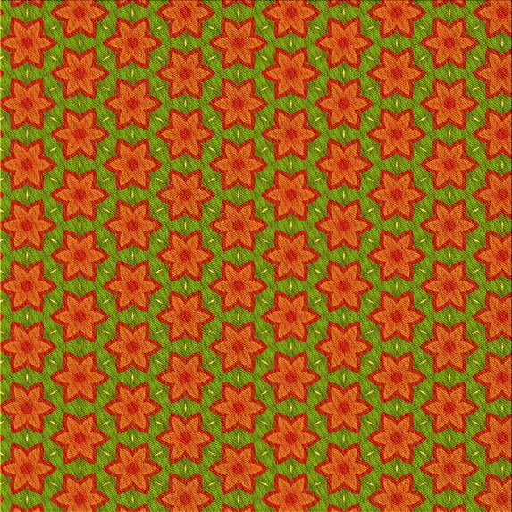 Ahgly Company Indoor Square Patterned Dark Yellow Green Area Rugs, 7' Square