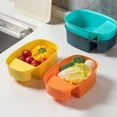 thumbnail image 3 of Jordan&Judy Kitchen Hanging Sink Drain Basket Multifunctional Creativity Drain Pan Vegetables Fruit Storage Kitchen, 3 of 8