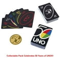 thumbnail image 4 of UNO Card Game for Kids, Adults and Game Night with Special Wild Cards and Anniversary Gold Coin, 4 of 7