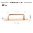 thumbnail image 2 of Uxcell 4pcs Adhesive Cabinet Handle 5.8" Drawer Handles Pulls for Closet Door, Gold Tone, 2 of 5