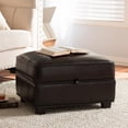 thumbnail image 3 of Agustus Storage Ottoman in Dark Brown, 3 of 5