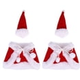 thumbnail image 1 of MasteelfCA 4pcs Christmas Creative Plush Wine Bottle Cover Set Christmas Decor (Red), 1 of 7