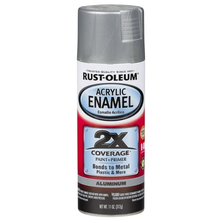Rust-Oleum Acrylic Enamel 2X Aluminum Spray Paint and Primer in 1, 11