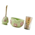 thumbnail image 3 of 4pcs matcha set matcha batchish y cerámica de cerámica japonesa herramientas de fabricación de té matcha batcheador bitter tope bowl con Estilo B, 3 of 9