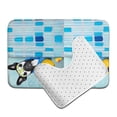 thumbnail image 6 of Yiaed French Bulldog Dog in a Bathtub Print Bathroom Mat Set 2 Pieces Mat Anti-Skid Pad Ultra Soft and Absorbent Bathroom Bath Mat Contour Bath Rugs for Toilet Base, 6 of 6