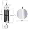 thumbnail image 6 of ASTARIN Wind Chimes Outdoor Deep Tone, 36-inch Large Wind Chimes,Memorial Wind Chimes with 6 Aluminum Tubes Sympathy&nbsp;for Mom Dad,Black, 6 of 11