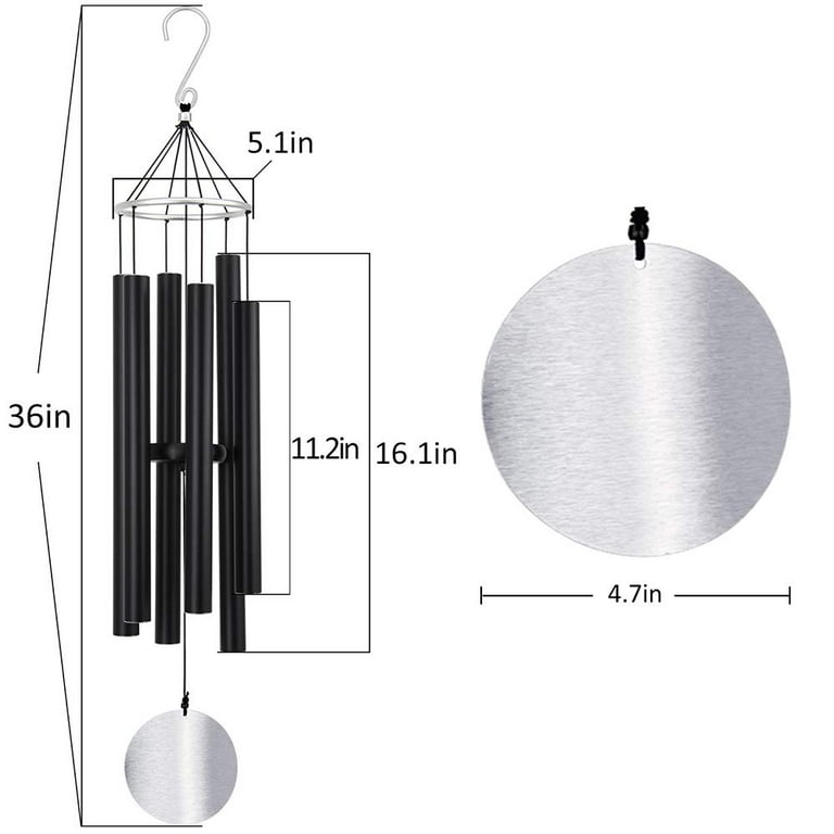 ASTARIN Sympathy Memorial Wind Chimes, Outdoor Deep Tone, 36