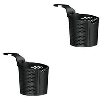 2 PCS Beverage Cup Organizer Car Seat Holder Insert Cars Buggy Black