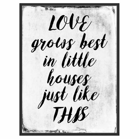 PTM Images Love Grows Best Decorative Wall Art