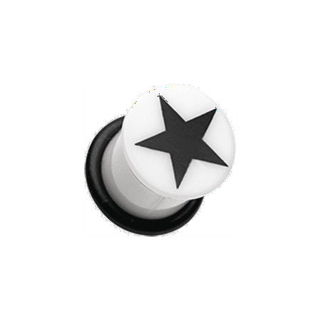 

Star Acrylic Single Flared Ear Gauge Plug