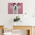 thumbnail image 5 of Llama Flower Crown Cute Wall Decor for Bedroom Kitchen Bathroom Ready to Hang Art Decor Home Pictures 16x12in, 5 of 6