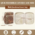thumbnail image 5 of FOR U DESIGNS Leopard Print Bible Cover for Women Men Lightweight Bible Holder Case Reusable Bible Carrier Tote Bag Bible Protective with Handle and Zipper, 5 of 7