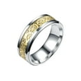 thumbnail image 1 of Anillo para hombre Minnieouse chapado en acero inoxidable decorativo Talla 6, 1 of 6