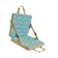 thumbnail image 1 of Cojín de asiento plegable para suelo, silla de playa, sillón para niños, cómodo y plegable Azul verde, 1 of 9