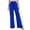 Blue, variant on Manxivoo Wide Leg Trousers for Women Womens Casual High Waist Pants Drawstring Loose Fit Summer Work Pants Trousers With Side Pockets Women's Casual Pants S-2XL