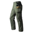 thumbnail image 5 of TOMVIGX Mens Work Pants Ripstop Stretch Hiking Pants Relaxed Fit Waterproof Trousers Breathable Outdoor Travel Hunting Green Cargo Pants with Multiple Pockets 3XL, 5 of 5