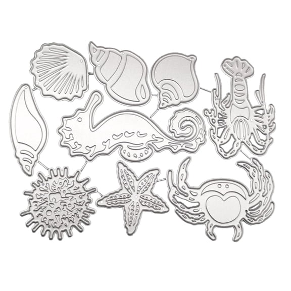 Metal Die Cuts Marine Organism Embossing Stencil Cutting Dies for Card Making Scrapbooking Paper Craft Template Mold