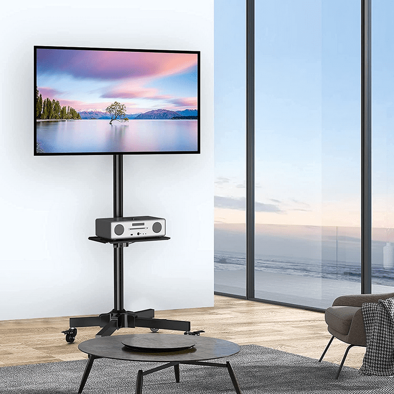 Mount factory rolling tv cart mobile tv stand flat screen deals