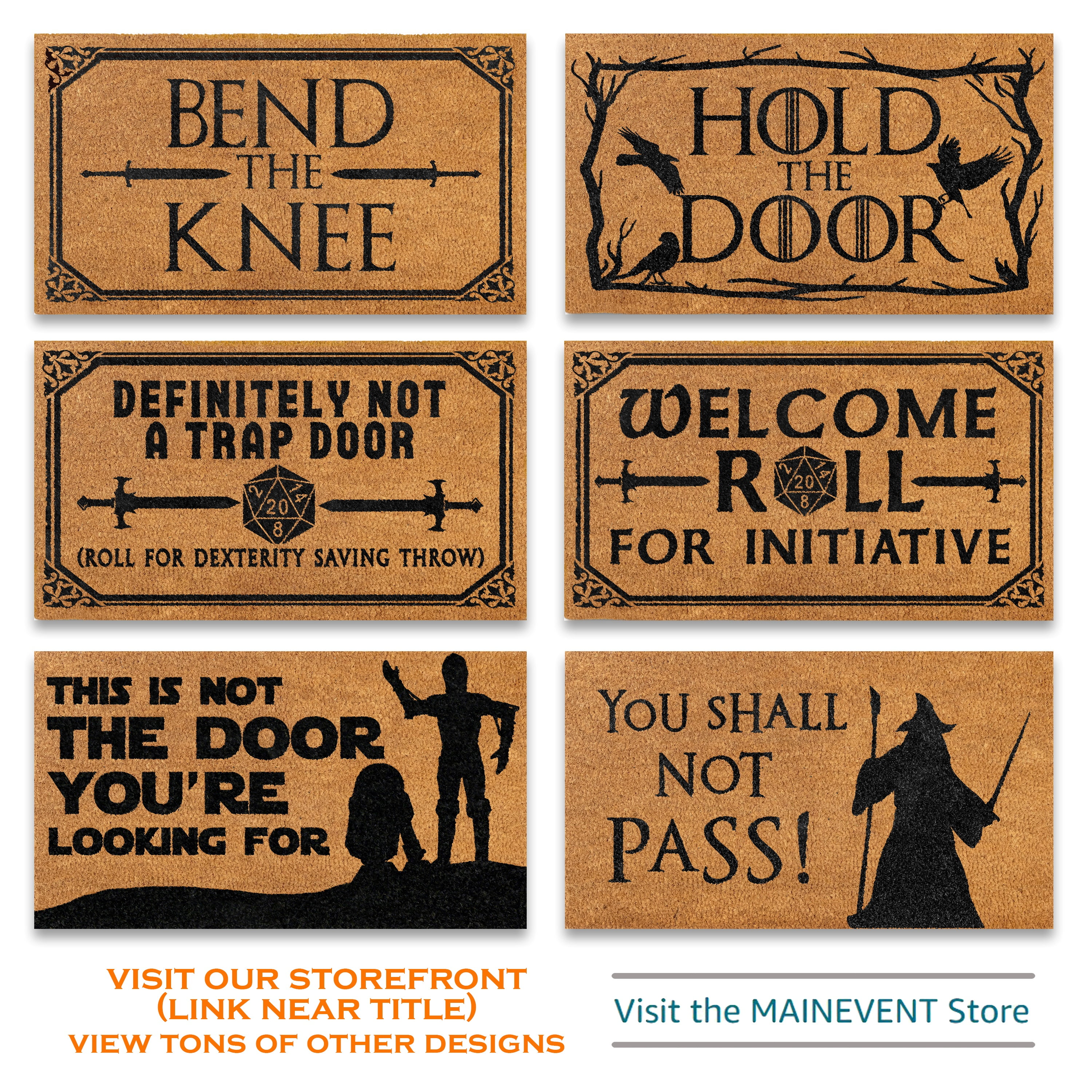 MAINEVENT Home Sweet Home Anime Doormat 30x14 Inch, Geeky Outdoor Welcome Mat